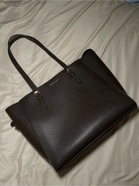 Charles & Keith Olive green Vegan Leather Tote Bag